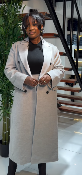 Gray Trench Coat  - 2XL